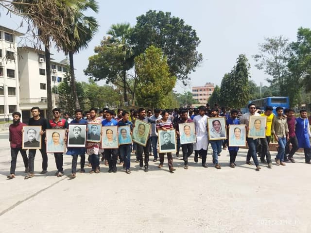 বাংলাদেশ উন্নয়নশীল দেশে উন্নীত হওয়ায় কুবি ছাত্রলীগের আনন্দ র‍্যালি