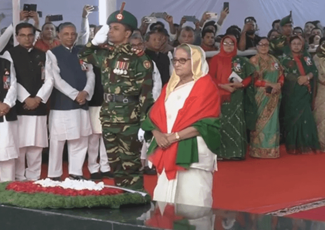 ৭ মার্চ উপলক্ষ্যে বঙ্গবন্ধুর প্রতি প্রধানমন্ত্রীর শ্রদ্ধা নিবেদন