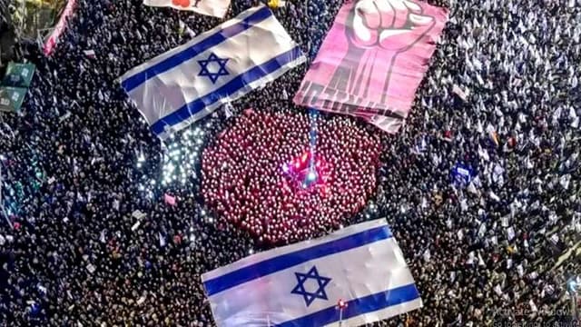 ইসরায়েলে ইতিহাসের সবচেয়ে বড় বিক্ষোভ