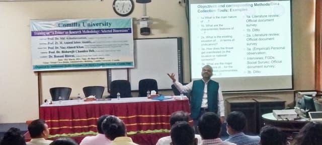 কুবিতে দিনব্যাপী 'গবেষণা পদ্ধতি' শীর্ষক প্রশিক্ষণ কর্মশালা