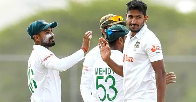 খালেদের আগুনে বোলিংয়ে ধুঁকছে লঙ্কানরা