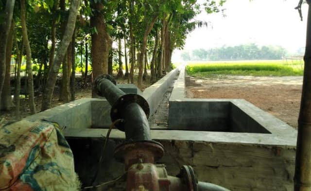 কালকিনিতে দুইটি ড্রেন নির্মান, কৃষকের মুখে হাসি