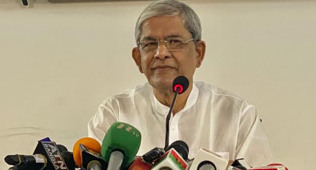 দেশে ত্রাসের রাজত্ব কায়েম করা হয়েছে: মির্জা ফখরুল