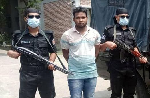 ঝিনাইদহে আবন হত্যা মামলার পলাতক আসামী গ্রেফতার