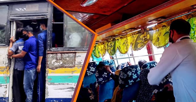 বালাই নেই গণপরিবহনে সামাজিক দূরত্বের, ভাড়া দ্বিগুণ