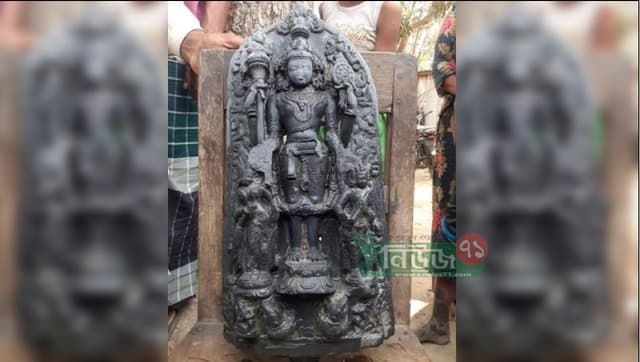আবারো একই পুকুর থেকে বিষ্ণুমূর্তি উদ্ধার