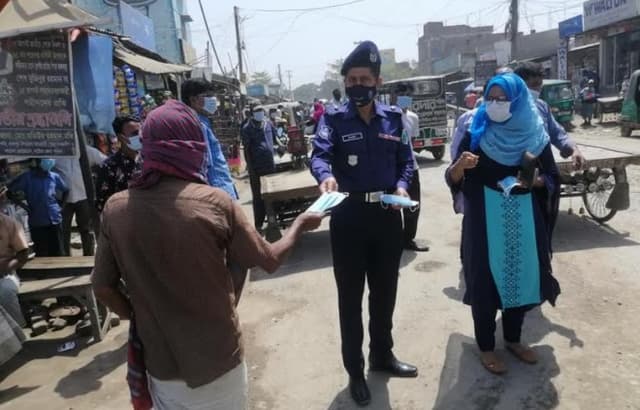 লালপুরে করোনার সংক্রামণ রোধে প্রচারাভিযান