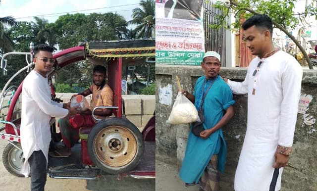 কুয়াকাটায় ছাত্রলীগের  ইফতার সামগ্রী বিতরণ