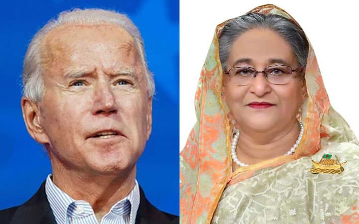 শেখ হাসিনাকে বাইডেনের চিঠি