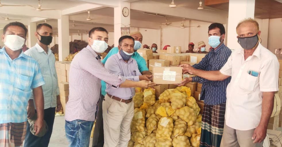 উল্লাপাড়ায় বিএডিস‘র উৎপাদিত আলু বিদেশে রপ্তানী