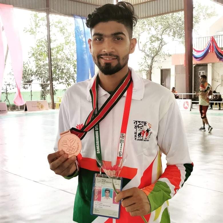 বাংলাদেশ গেমসে ব্রোঞ্চ জিতলেন জগন্নাথের ফয়সাল