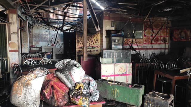 মধ্যরাতে  মার্কেটে আগুন, পুড়ে ক্ষতি ৪০ লাখ টাকা