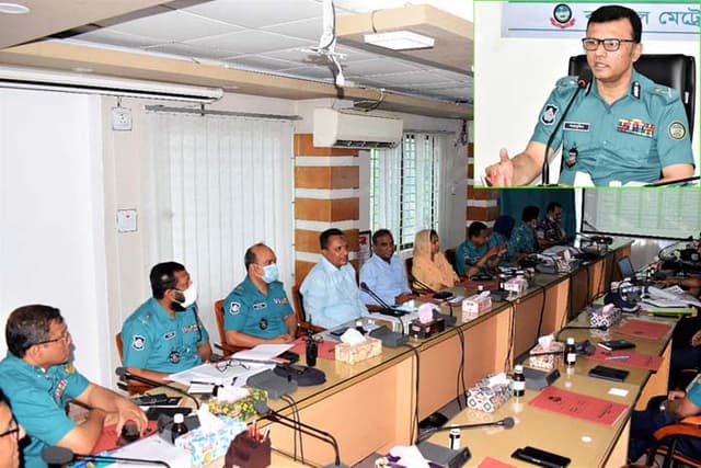 বিএমপি'র মাসিক অপরাধ পর্যালোচনা সভা অনুষ্ঠিত