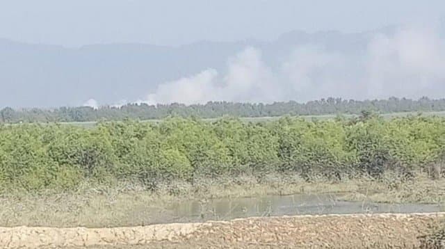 মিয়ানমার থেকে আবারও ভেসে আসছে গোলাগুলির শব্দ