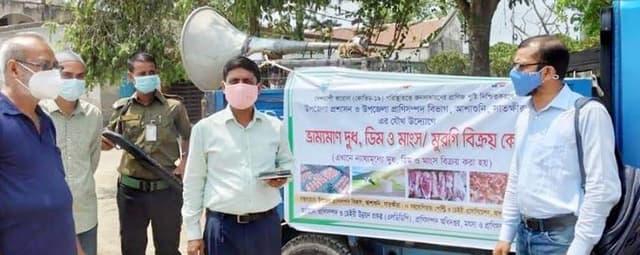 আশাশুনিতে ভ্রাম্যমান খাদ্য সামগ্রী বিক্রয় উদ্বোধন