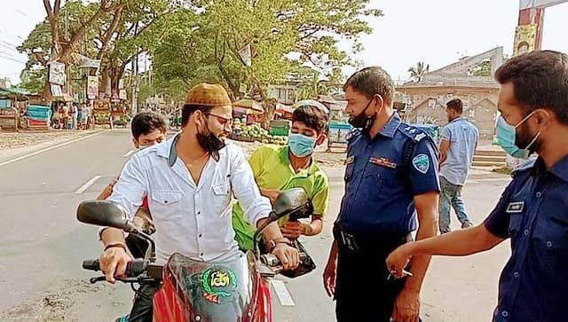 লকডাউন  কঠোর অবস্থানে সরাইল প্রশাসন