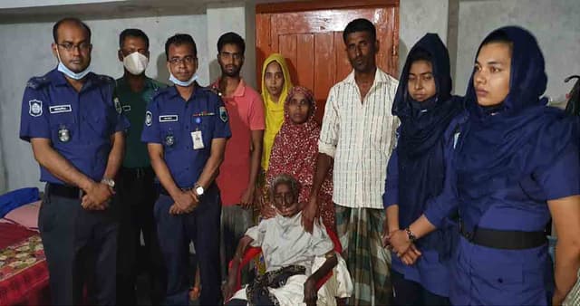 দুই বছর পর বৃদ্ধা মর্জিনা খুঁজে পেল পরিবার
