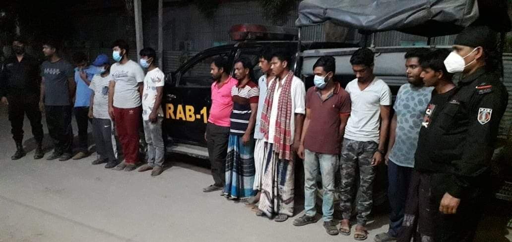 টাঙ্গাইলে ১৩ জুয়াড়ি আটক