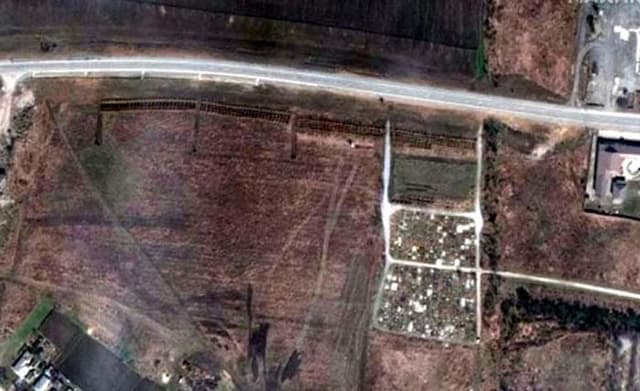 উপগ্রহ থেকে মারিউপোলে গণকবরের সন্ধান