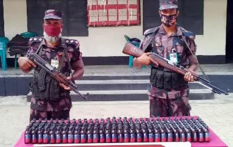 ধামইরহাটে বিজিবির অভিযানে ২৬০ বোতল ফেনসিডিল উদ্ধার