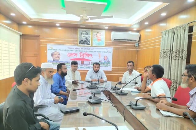 ভূঞাপুরে ভূমিহীন ও গৃহহীন পরিবারের বাসগৃহ নির্মাণের জন্য প্রেস ব্রিফিং