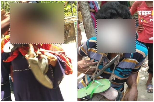 গৃহবধূ-যুবকের গলায় জুতার মালার নেপথ্যে !