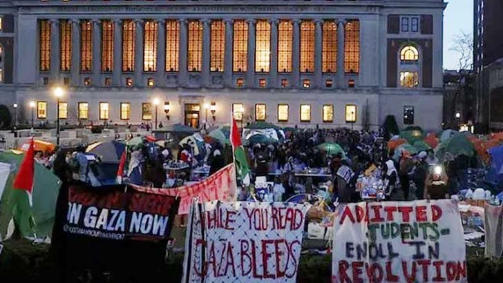 ইসরায়েল বিরোধী বিক্ষোভ: কলম্বিয়া বিশ্ববিদ্যালয়ে পুলিশের গ্রেপ্তার অভিযান