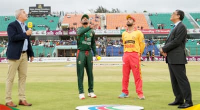 জিম্বাবুয়ের বিপক্ষে টস জিতে ফিল্ডিংয়ে বাংলাদেশ