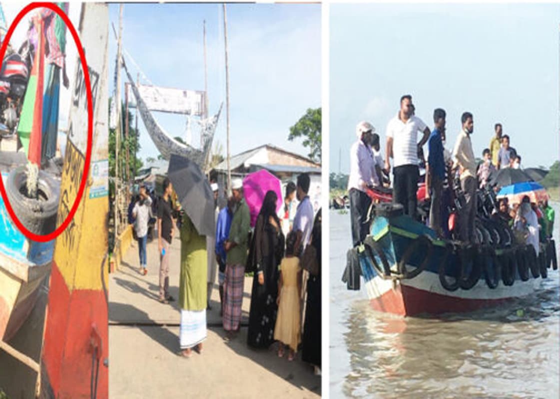বরিশালে খেয়াঘাটে নৈরাজ্য, যাত্রী হয়রাণী!