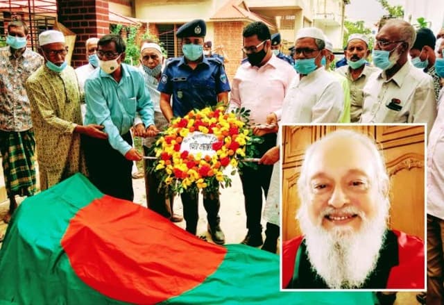 সরাইলে বীর মুক্তিযোদ্ধা ড.শাহজাহানের দাফন সম্পন্ন