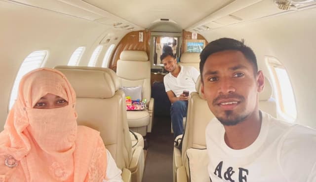 সাকিব শেরাটনে, মুস্তাফিজ স্ত্রীসহ সোনারগাঁওয়ে
