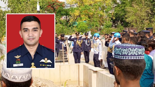 নানার কবরে চিরনিদ্রায় শায়িত পাইলট আসিম