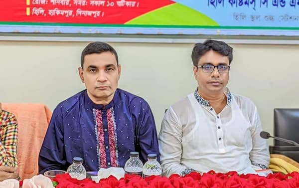 হিলিতে সিএন্ডএফ এজেন্টের সভাপতি লিটন ও সম্পাদক চলন্ত পুনরায় নির্বাচিত