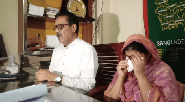 চোখের জলে নির্বাচন থেকে সরে দাঁড়ালেন চেয়ারম্যান প্রার্থী লায়লা আরজুমান