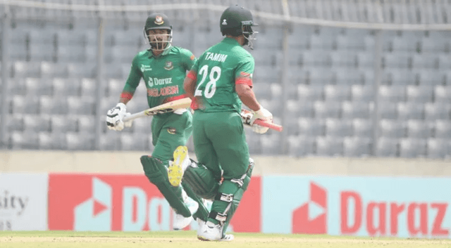 তামিম-লিটনের জুটিতে একশ ছাড়ালো বাংলাদেশ