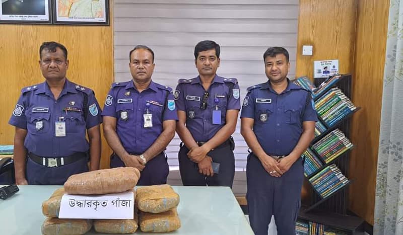 ভূঞাপুরে ৭ কেজি গাঁজাসহ আটক ২