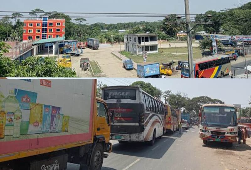 কালকিনিতে মাদকসেবী আর বখাটের আড্ডাখানা পৌর বাস টার্মিনাল !