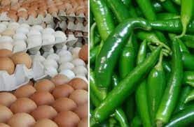 ডিমের ডজন ১৫০, কাঁচা মরিচ ২২০