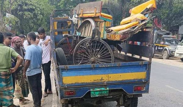 সিরাজগঞ্জে ট্রাক চাপায় অটো ভ্যান চালকের মৃত্যু