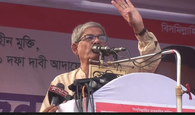 শেখ হাসিনার পদত্যাগ ছাড়া আর কোন নির্বাচন নয়: মির্জা ফখরুল