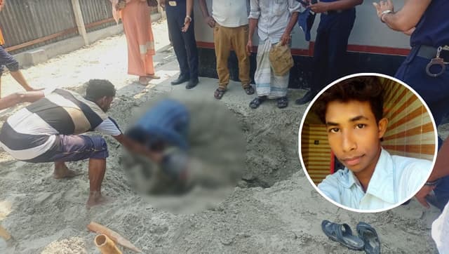 বালুতে পুতে রাখা চাঞ্চল্যকর হত্যা মামলার চার্জশিট প্রদান