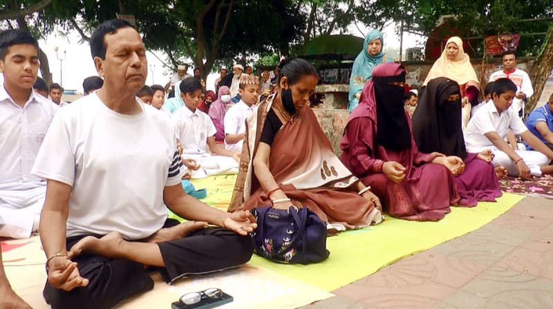 ঝালকাঠিতে বিশ্ব মেডিটেশন দিবস পালিত