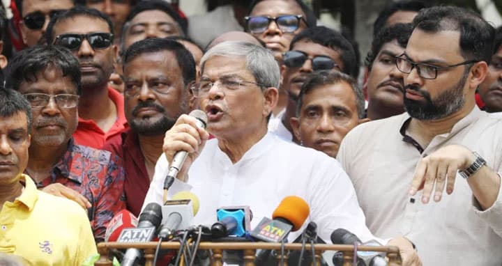 প্রধানমন্ত্রী নার্ভাস হয়ে গেছেন :মির্জা ফখরুল