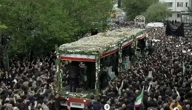 ইব্রাহিম রাইসির দাফন আজ, শেষ বিদায়ে লাখো মানুষের ঢল