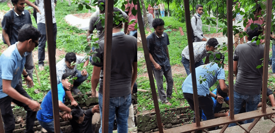 ছাত্রদলের দুই নেতাকে পিটিয়ে ড্রেনে ফেলল ছাত্রলীগ
