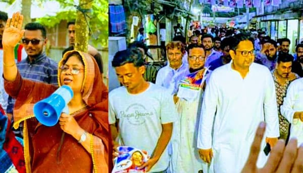 দেবীদ্বারে চেয়ারম্যান প্রার্থীর পক্ষে সাবেক সাংসদ রাজী ফখরুলের গণসংযোগ