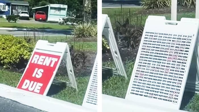 ভাড়া না দেয়ায় রাস্তায় বোর্ডে ভাড়াটিয়ার নামের তালিকা !