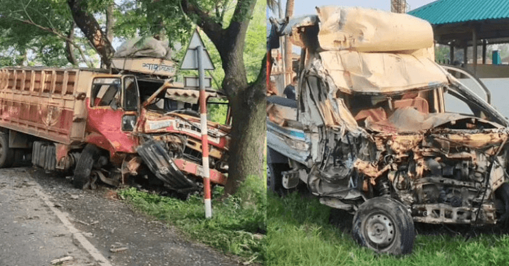 ট্রাক-লেগুনা মুখোমুখি সংঘর্ষে নিহত ৫