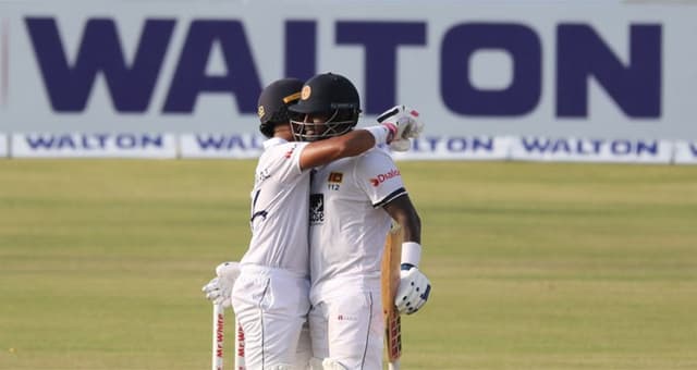 জোড়া সেঞ্চুরিতে বড় লিডের পথে শ্রীলঙ্কা