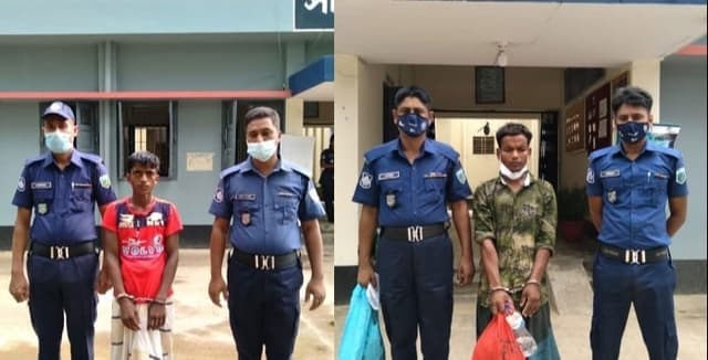 নওগাঁয় স্বামীর সহযোগীতায় স্ত্রীকে গণধর্ষণ: গ্রেফতার ২